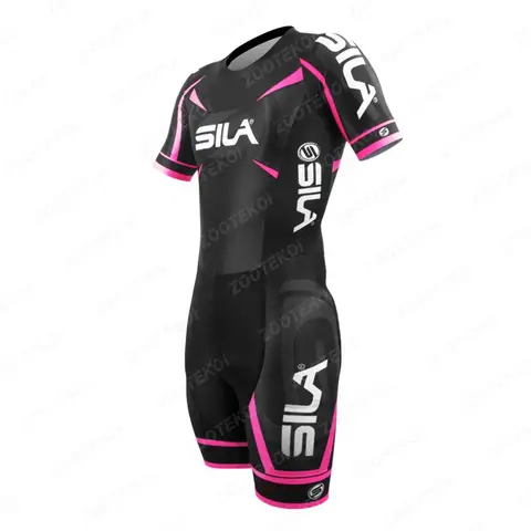Sila 인라인 스피드 스케이팅 스킨수트, 트레이닝 레이스, 편안한 라이크라 패브릭, 사이클 의류, Maillot Ciclismo, MTB 자전거 달리기 점프수트