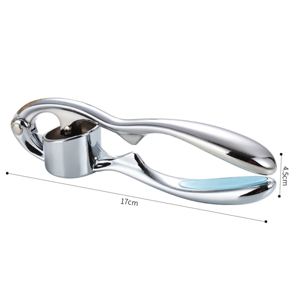 Zinc Alloy Arc-Shaped Garlic Press Manual Crusher Squeezer Kitchen Tool Easy Clean Garlic Mincer Squeezer