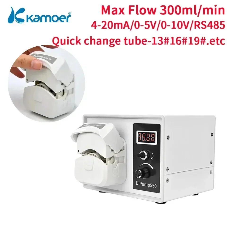 TAO 24V Kamoer 0-300ml/min DIP-KK300 Peristaltic Pump Lab High-precision Volume Pump Fast Tube Change Small Constant Flow Pump