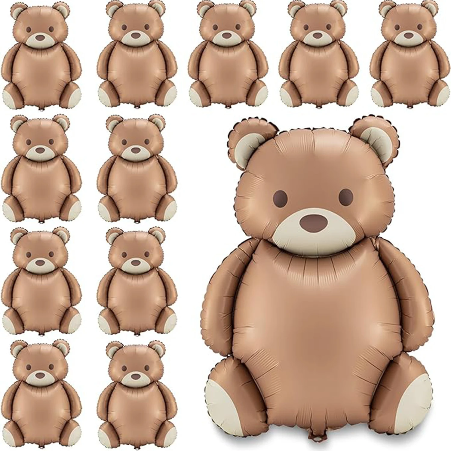 12pcs 35 inch frosted bear aluminum film balloons for Children's Day and birthday party decorations