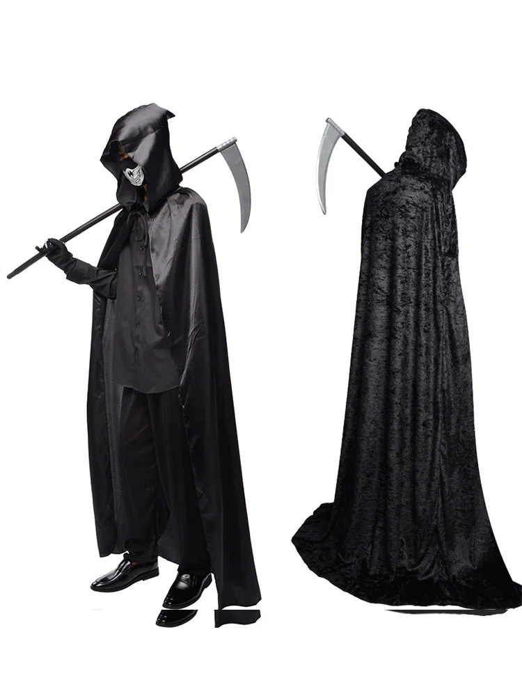 Disfraz de Halloween para niños y adultos, capa de Doctor Bla de bruja, ropa ex Dead God, traje Par para Festival temático