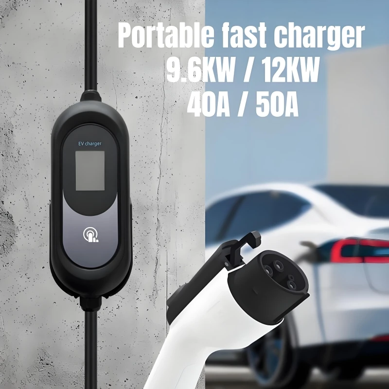 

Портативное зарядное устройство для электромобилей 12 кВт, 50 А, тип 1, зарядное устройство для электромобилей, тип 1, зарядное устройство для электромобилей SAE J1772 EVSE Wallbox с экраном