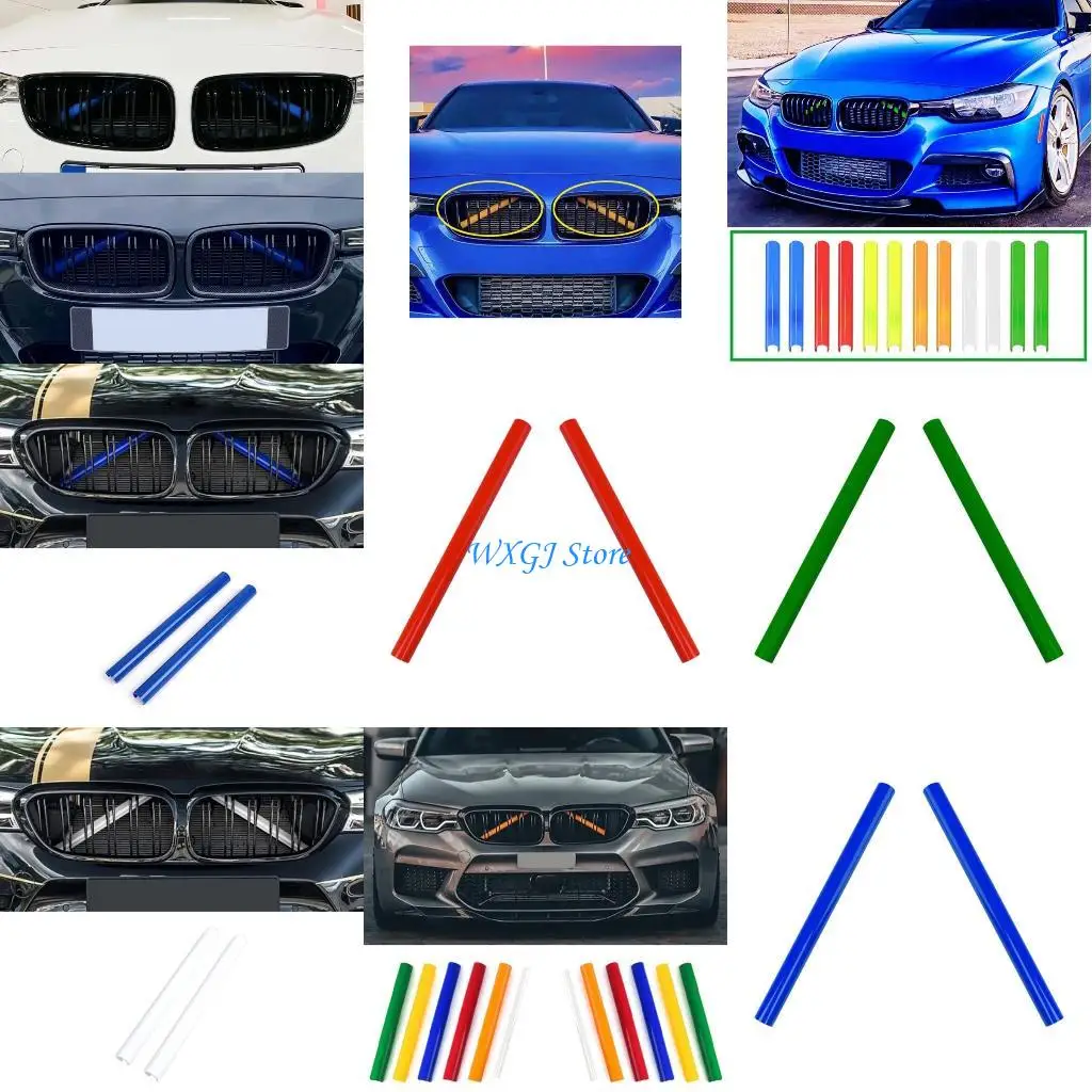 

37JE For F20 F22 F23 F44 F45 Car Front Grille Grills Trim Strip Cover Cap Sticker
