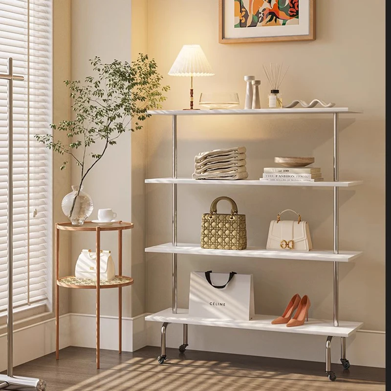 Wooden Corner Display Stand Metal Magazine Kitchen Cabinet Collection Shelves Perfume Outdoor Regale Estante Home Decorations