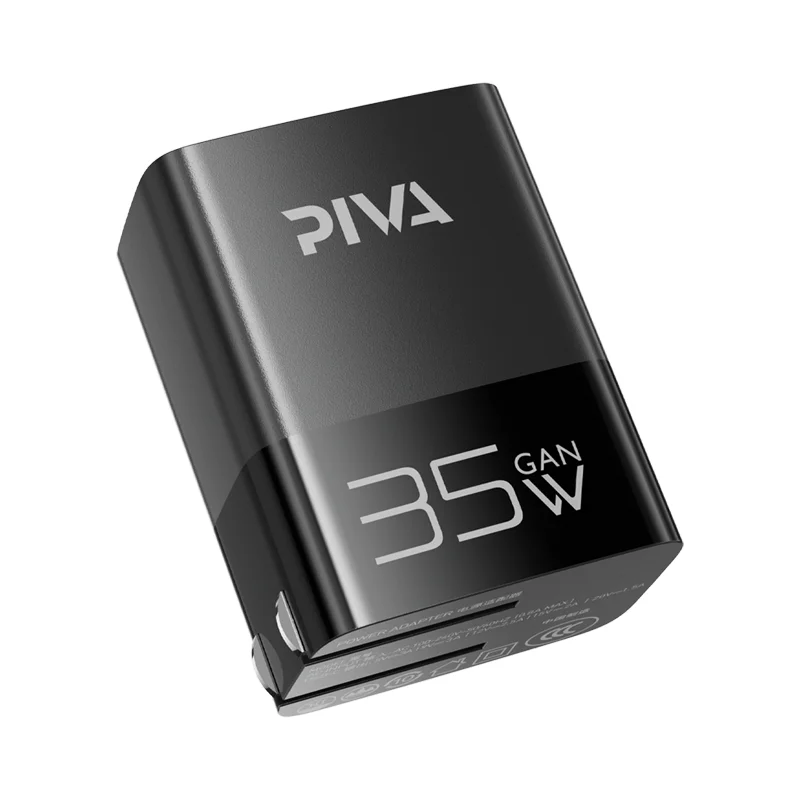 

Piva 35 Вт PD 3.0 Type-C Быстрая зарядка GaN Однопортовое зарядное устройство Защищенный адаптер OVP для телефона, планшета, ноутбука, наушников