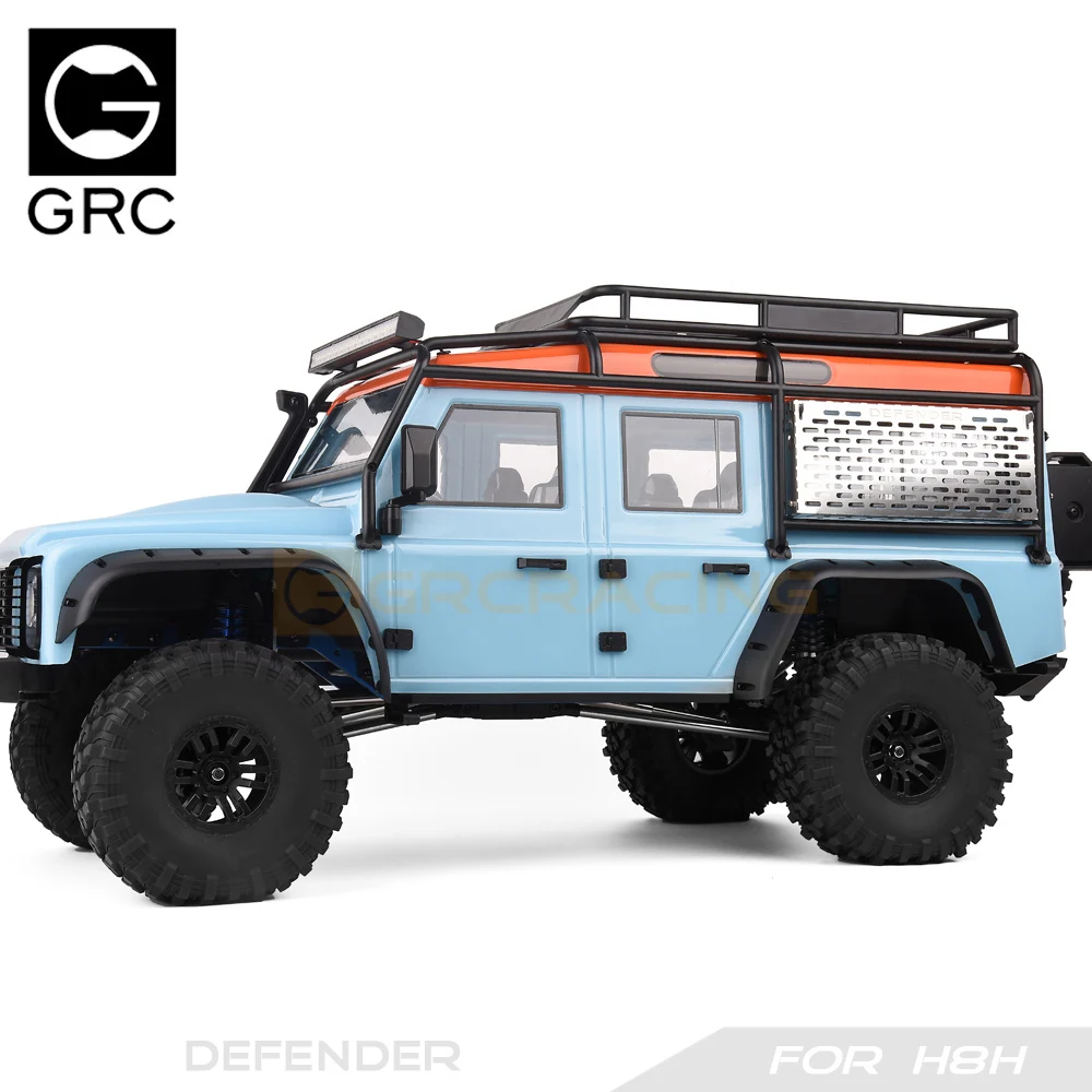 โลหะหน้าต่างด้านข้างโต๊ะพับ/หางโคมไฟ/ประตูอุปกรณ์เสริมสําหรับ 1/8 RC Crawler รถ Traxxas H8H Defender อะไหล่อัพเกรด