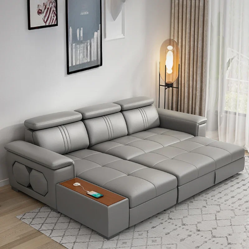 Modern Leather Living Room Sofa Luxury Recliner Designer Loveseat Sofa L Shape Lounge Divano Da Soggiorno Furniture Home