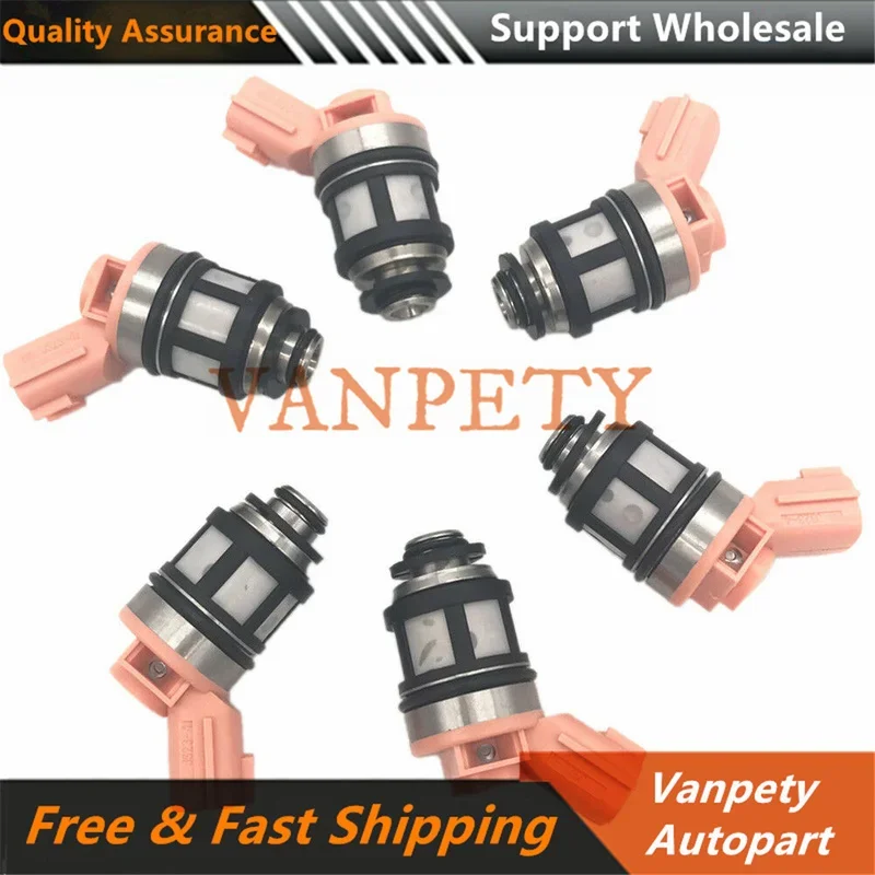 6X 16600-1B000 Fuel Injector For Nissan Quest Frontier Pathfinder Xterra 3.0L Infiniti QX4 3.3L 96-24 16600-9S200 166001B000