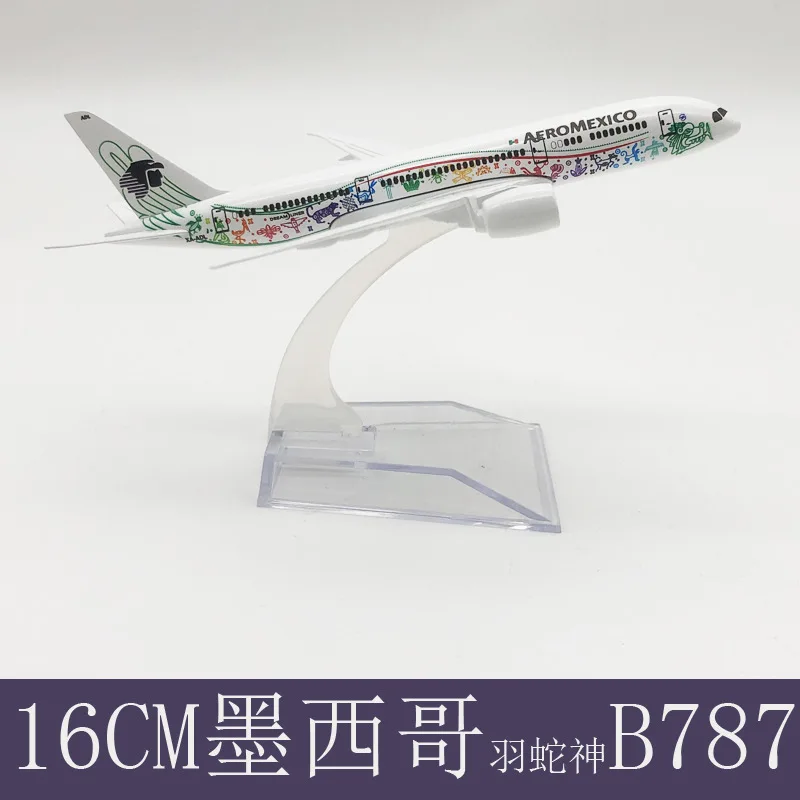 16cm Alloy Metal Mexican Air AEROMEXICO B787 Airlines Airplane Model Boeing 787 Airways Plane Model 1/400 Scale Diecast Aircraft