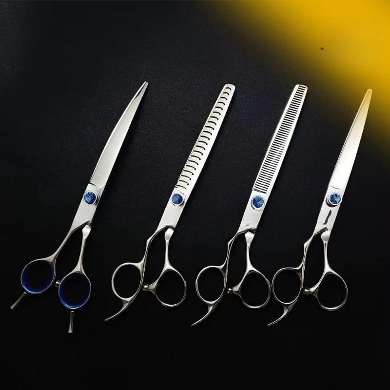 Highly Reorder Left-handed Pet Grooming Scissors Set 7.0 Inch Professional Dog Shears for Pet Groomers