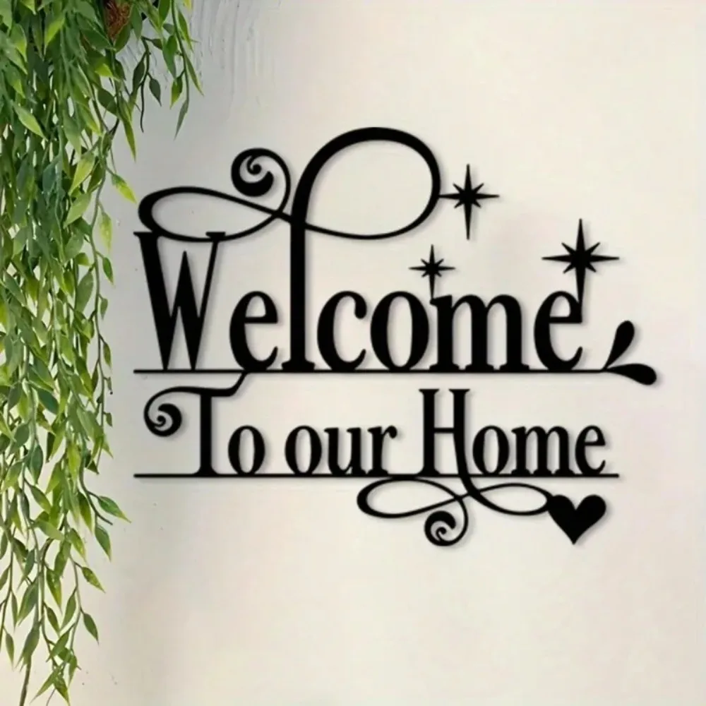 CIFbuy Vintage Iron Wall Art Rustproof Metal Letter Sign Home Decor