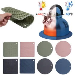 Kitchen Silicone Placemat Heat-Resistant 230°C Casserole Mat Leakproof Nonslip Insulation Mat Tableware Drying Silicone Coaster