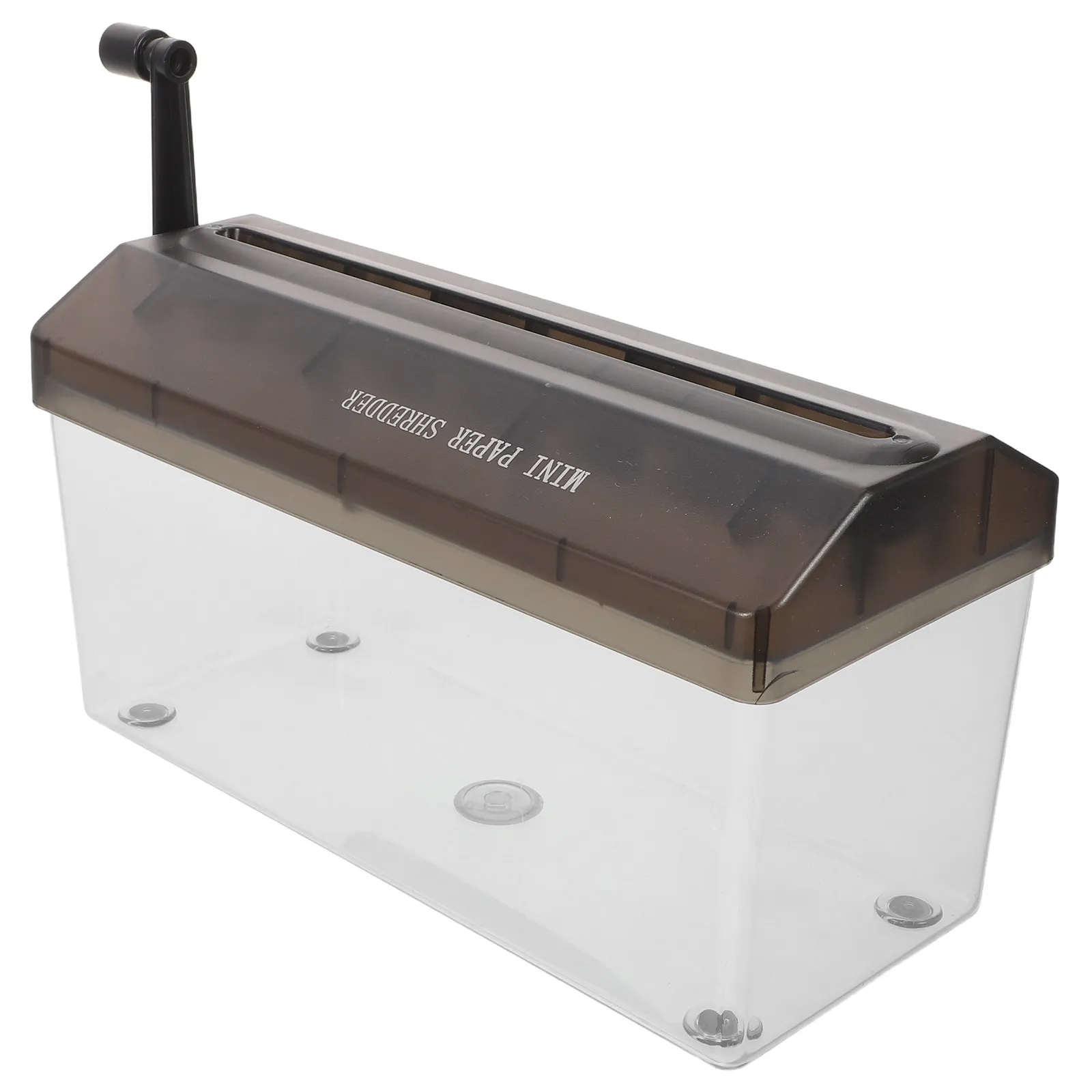 Manual Paper Shredder Compact Portable Mini Desktop Hand Crank Strip Cutting Shredder for A4 Documents Bills Paper Shreder