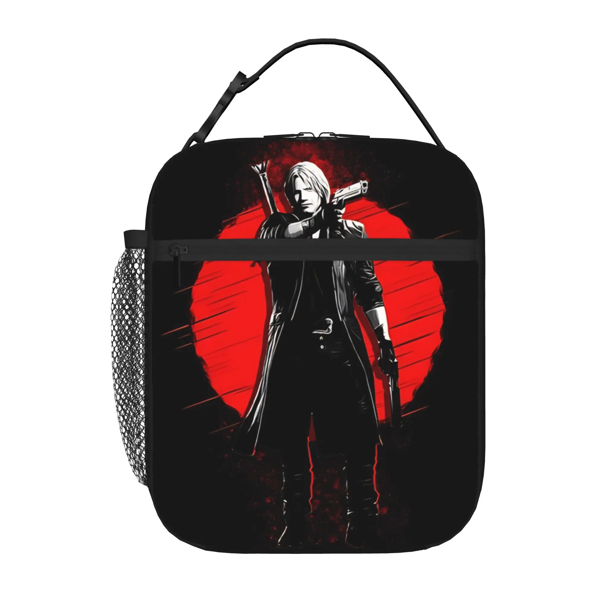 1 Piece For Students Food Container swordsman Portable Pocket D-Devil May Cry Zipper Closure Aluminum Foil Food Pouch For Travel