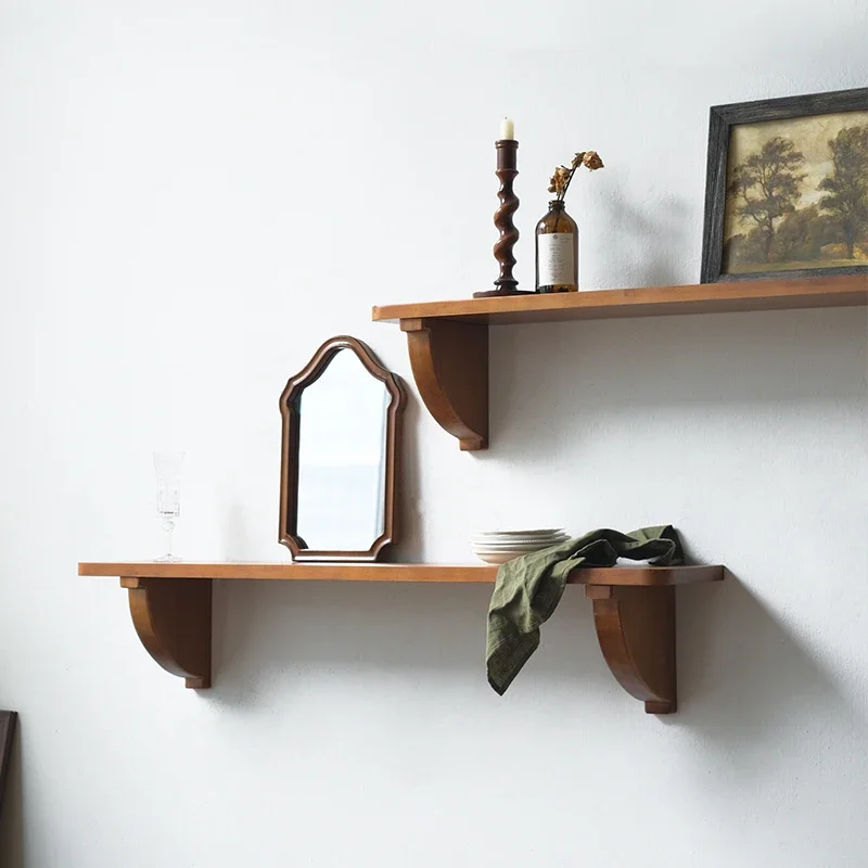 Slim Retro Wall-Mounted Bar Shelf Expandable Kitchen Organizer with Tool-Free Installation Anti-Clutter Design Cup Collections