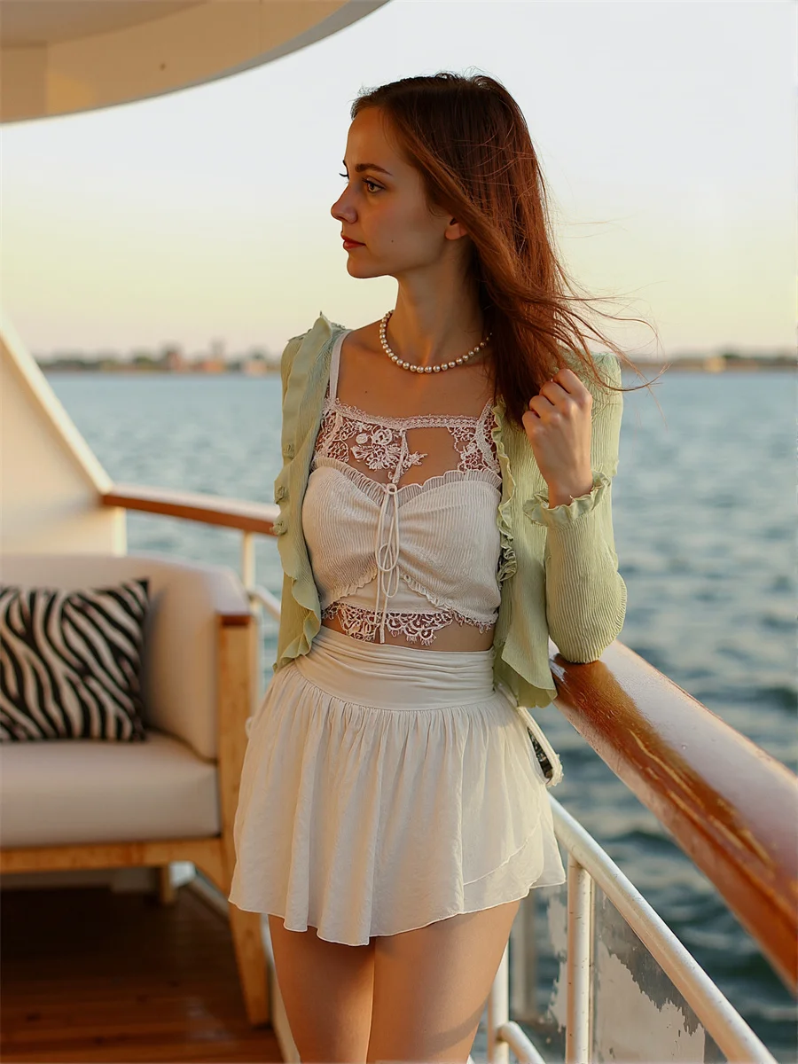 

Однотонные мини-юбки с гофрировкой, женские плиссированные блестки, нерегулярные многослойные сетчатые вечерние расклешенные юбки с высокой талией, вечерние бусины, художественный тренд