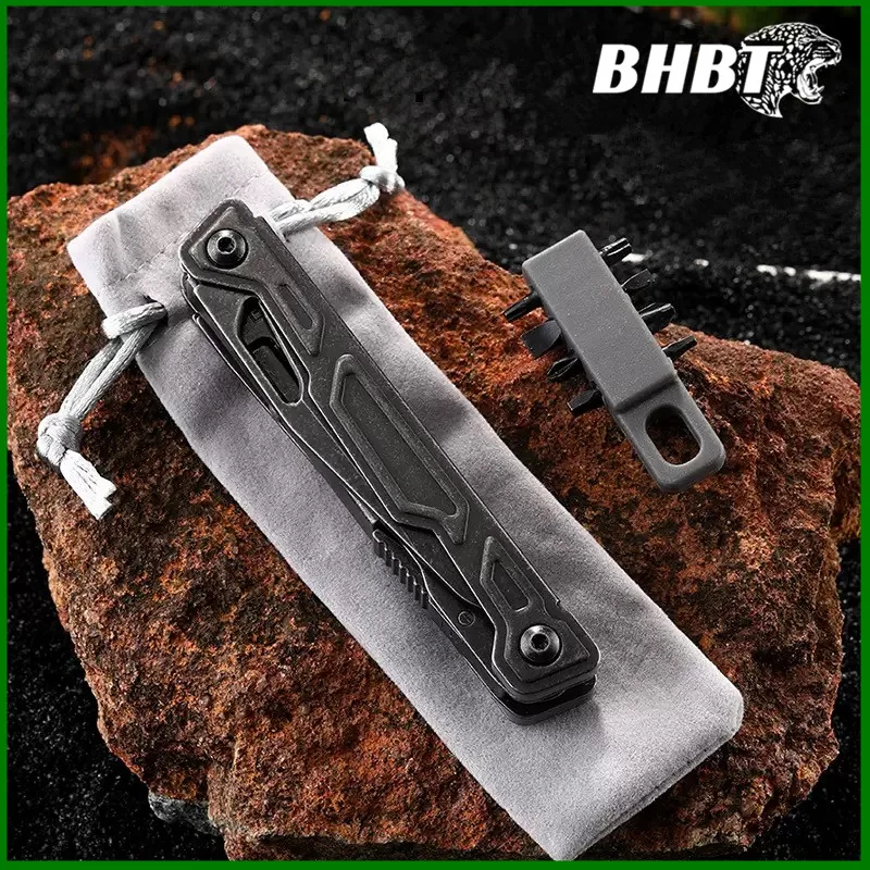 

BHBT многофункциональный нож-ножницы портативный карманный нож EDC открытый инструмент для выживания в кемпинге со сверлом