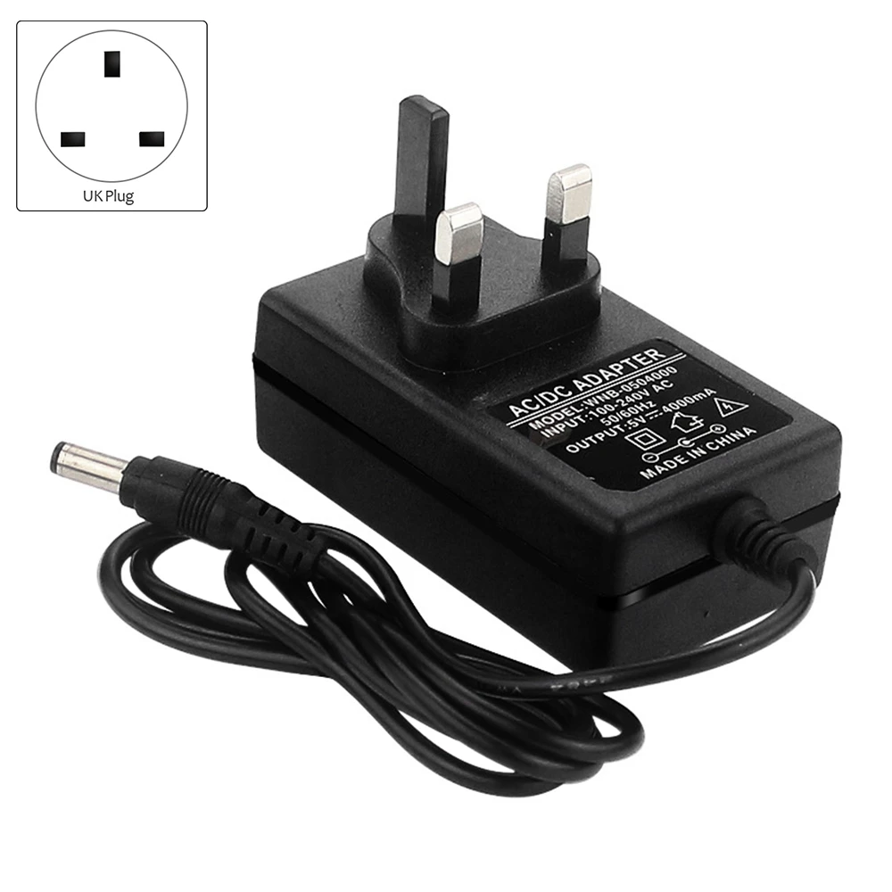 For Jetson Nano Power Adapter 5V 4A Charger 100-240V DC Interface Supply Charger for Jetson Nano B01 A02 UK Plug