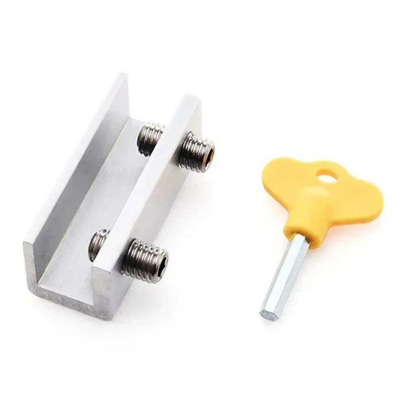 Aluminum Alloy Window Lock Stopper Sliding Window Anti-theft Lock Window Sliding Door Baby Kids Child Safety Doors Lock