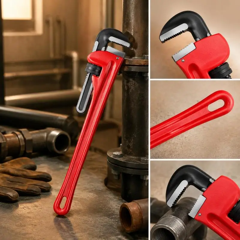 Heavy-Duty Plumbing Lever 51-Inch For Industrial Maintenance Construction Infrastructure Repair, Cast Iron Handle Hook Jaw Tool Professional Manual Torque Adjuster view 4