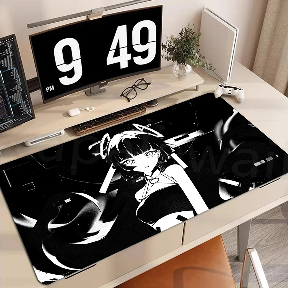 Tapis de souris Gaming Anime Girl, grand bord de verrouillage, polymères de souris Gamer, 800x300mm, tapis de clavier Gaming Sub, bureau