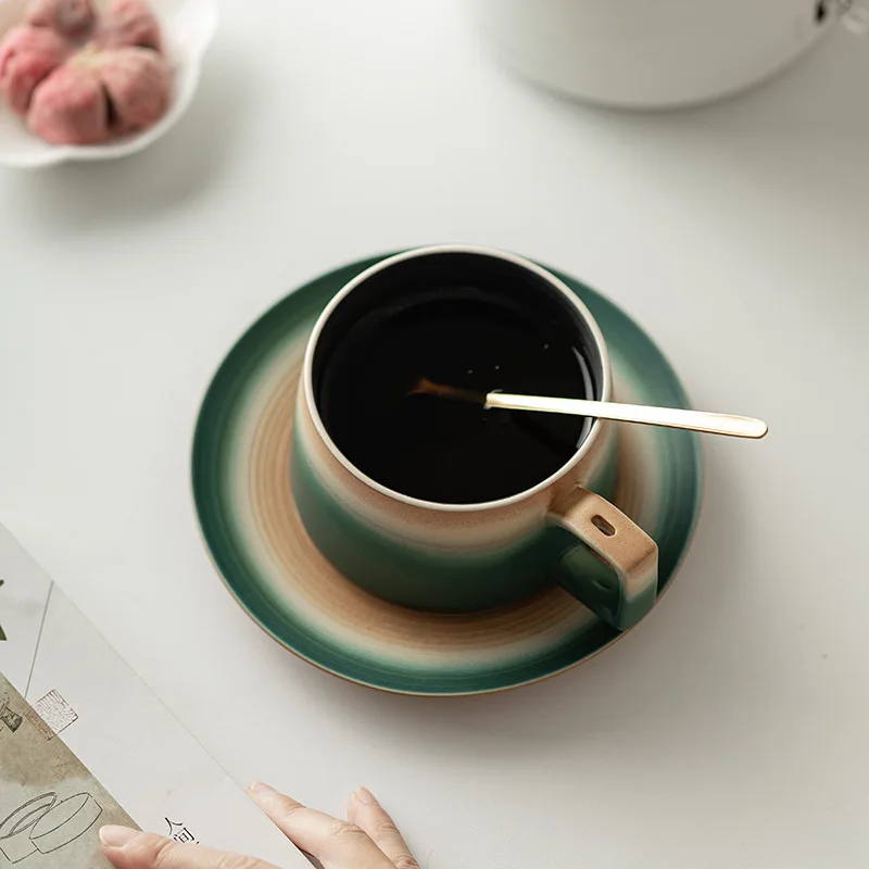 Ceramic Coffee And Saucer Set For Home Use High Value Mug Personal Water Cup Office Afternoon Tea Cup