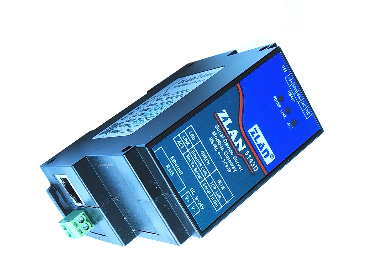 NF ZLAN5143D DIN Rail Mounting Serial to Ethernet Device Server Modbus Gateway RS485 to TCP/IP DC9-24V