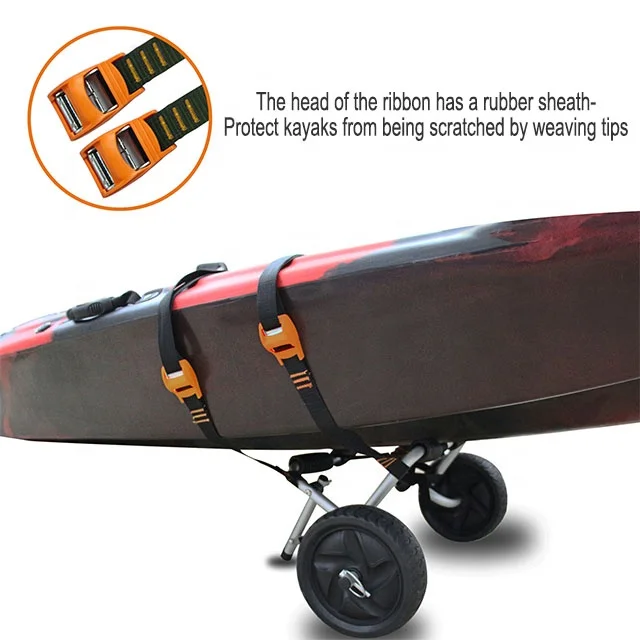 Kayak Trolley Cart Folding Small Aluminum Canoe Kayak Trailer