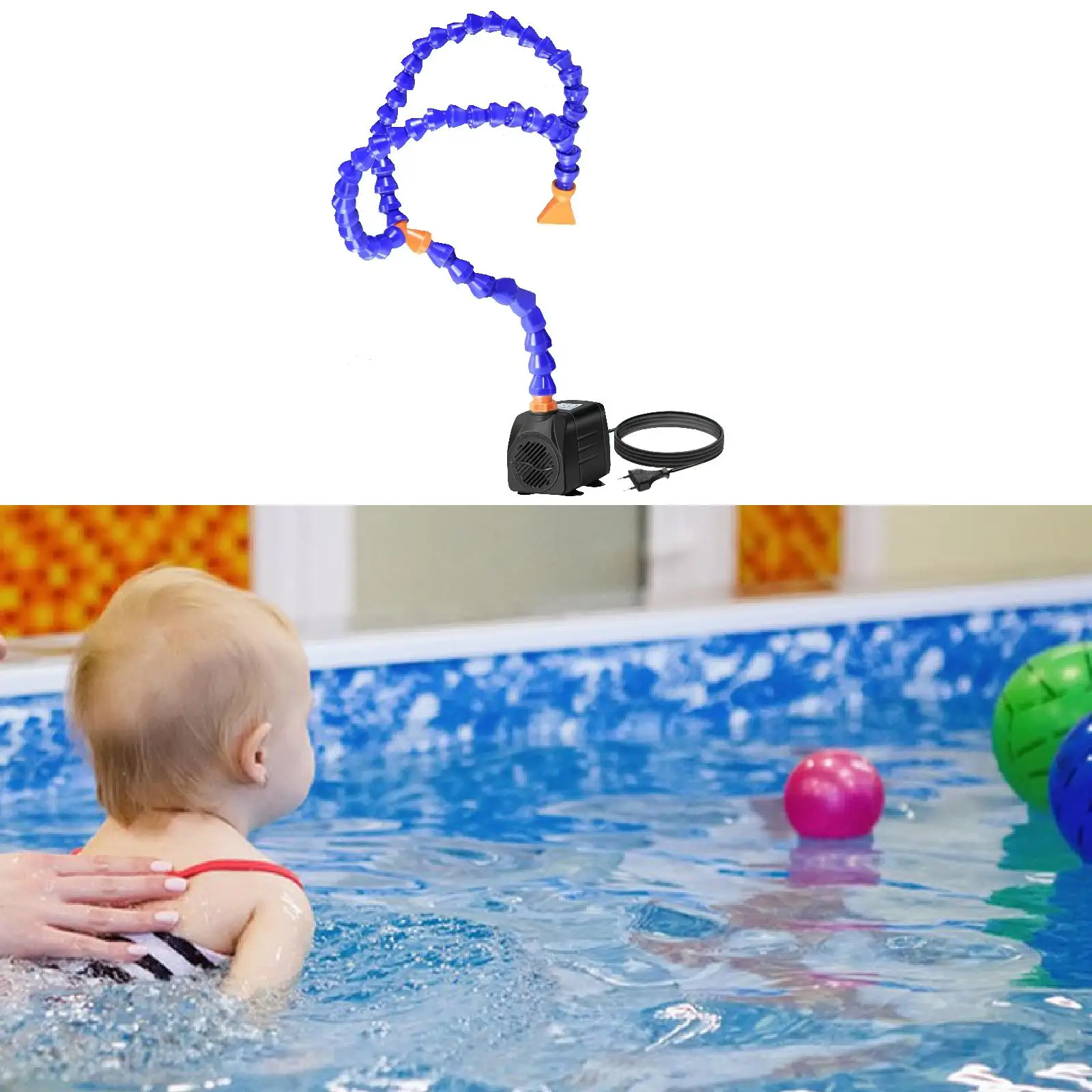 

Water Table Pump Summer with Tube Children's Toy 25W Creative Water Table Toy Water Table Accessories for Child Kids Girls Boys