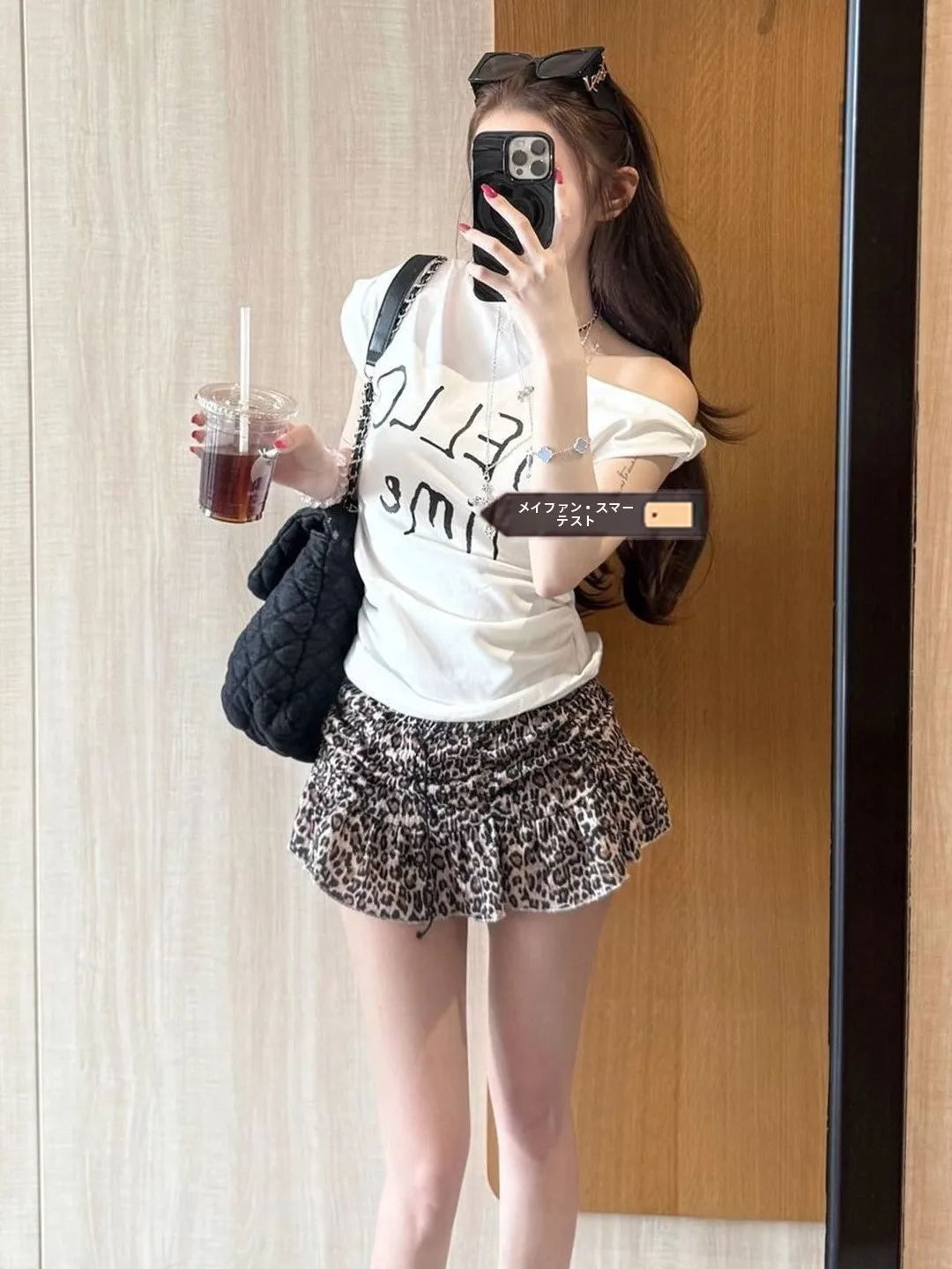 Summer Hot Girl Pure Desire Leopard Print Bow Tie  Skirt Women's New 2026 Cute Small A-Line Cake Skirt Pants
