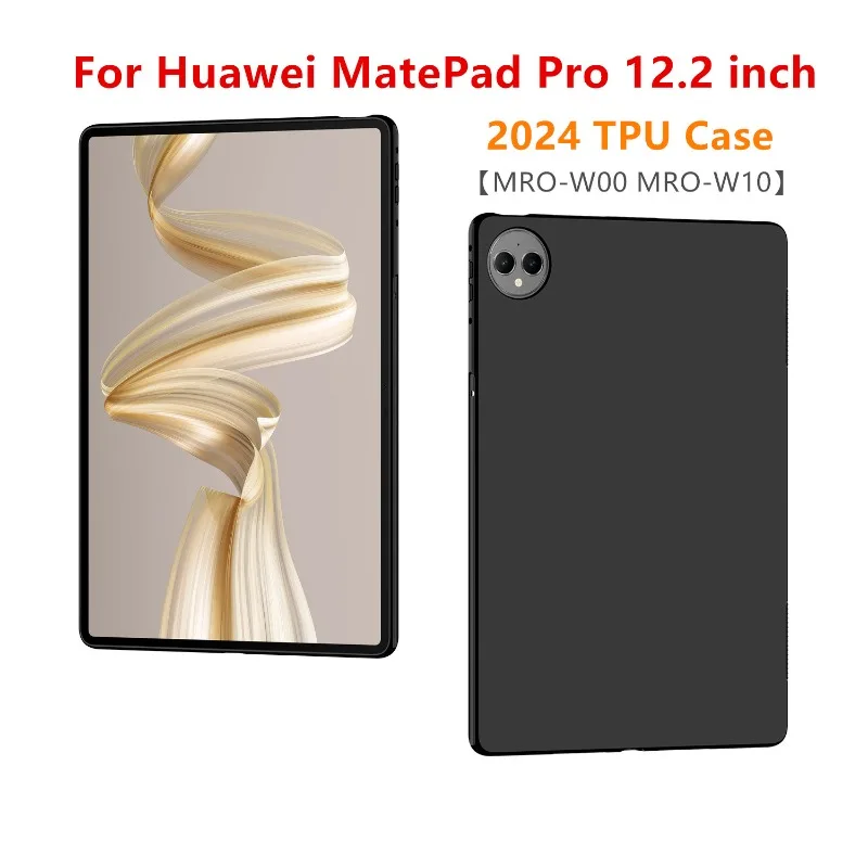 

Case For Huawei Matepad Pro 12.2inch 2024 Ttablet PC MRO-W00 W10 TPU Soft Protector Silicone Cover For MatePad Pro 12.2"funda de