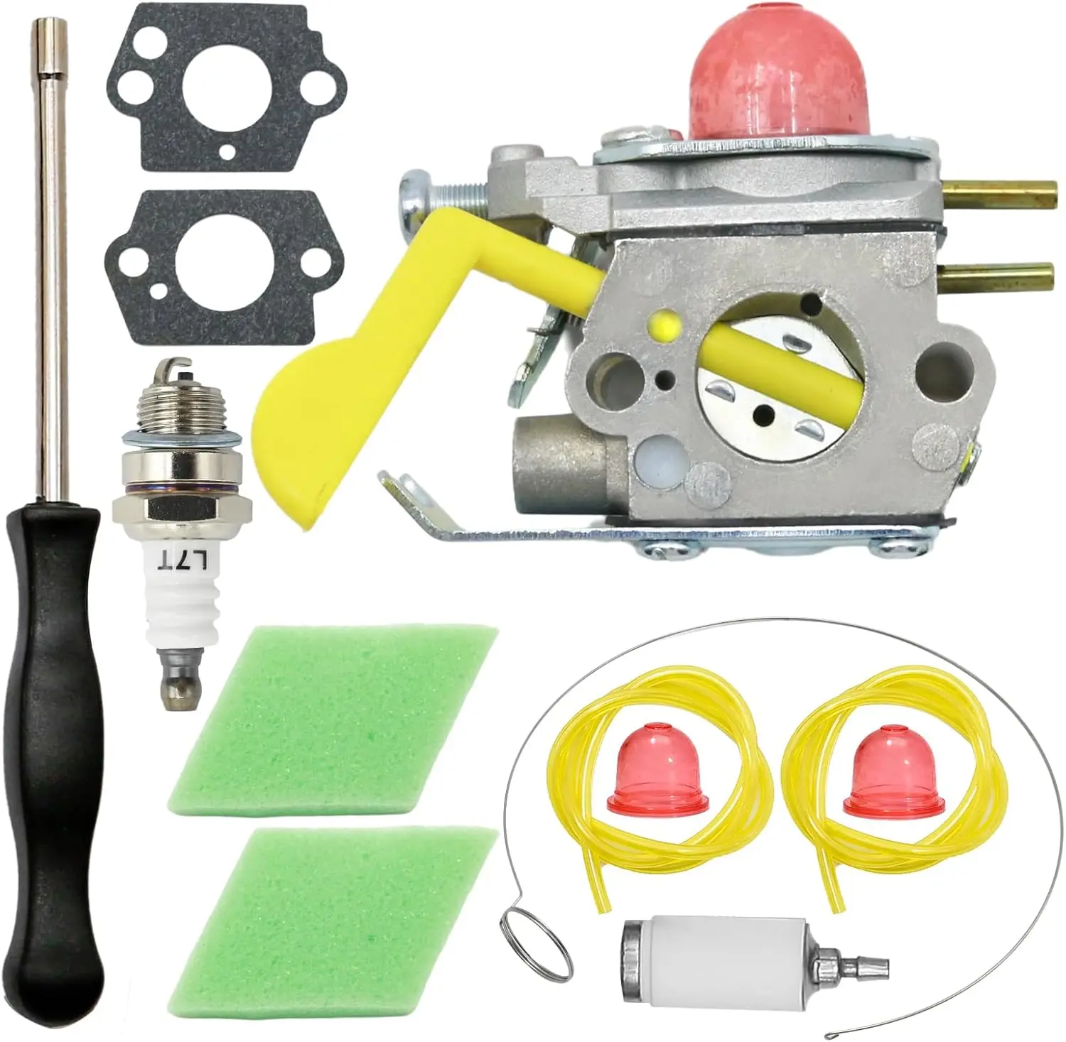 530071752 Carburetor Tune Up Kit, Replacement for Poulan Weed Eater FL20 FL23  P2500 P3500 Trimmer, Replaces 530071750