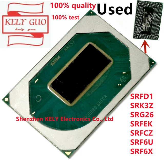 100% testowane SRFD1 I9-9880H SRK3Z I5-10500H SRG26 I5-9300HF SRFEK I3-9100HL SRFCZ E-2286M SRF6U I7-9750H SRF6X I5-9300H Chipset