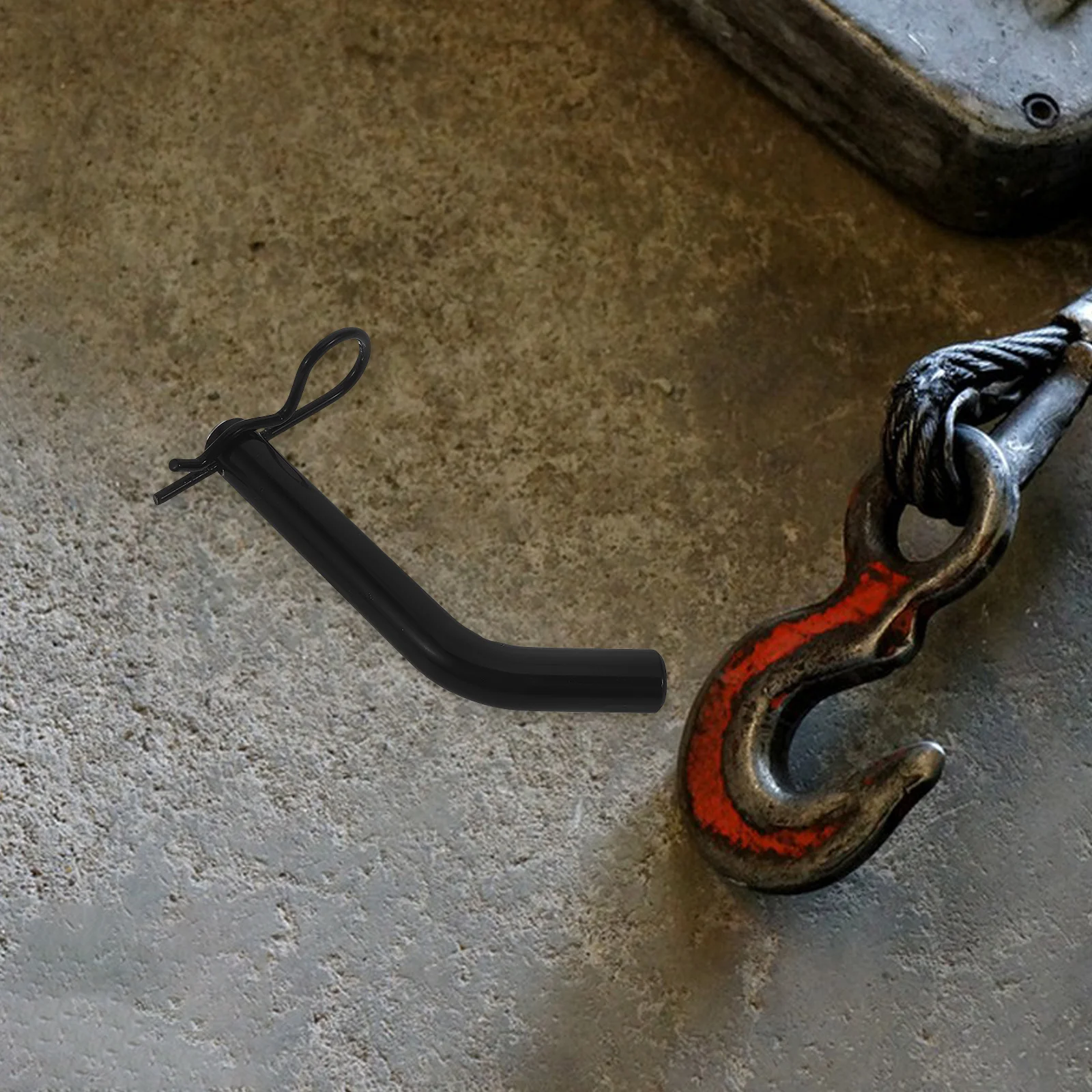 

Trailer Hitch Pin Heavy Duty Carbon Steel Locking for Tow Trucks with Keys Universal Fit Black Coating