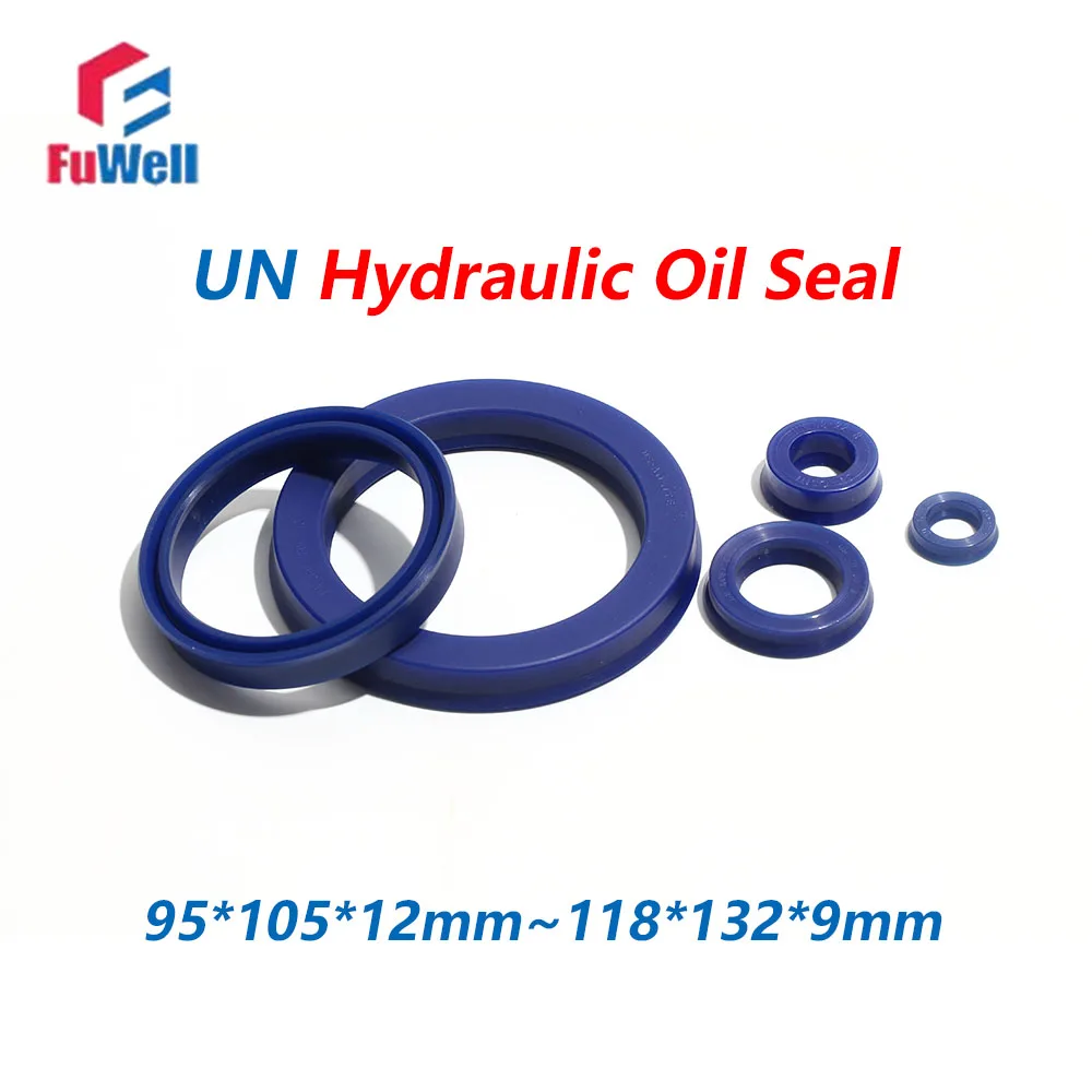 Fuwell 1pcs UN Type Polyurethane Hydraulic Oil Seal Oil Resistance Forklift Injection Molding PU Material 95*105*12~118*132*9mm
