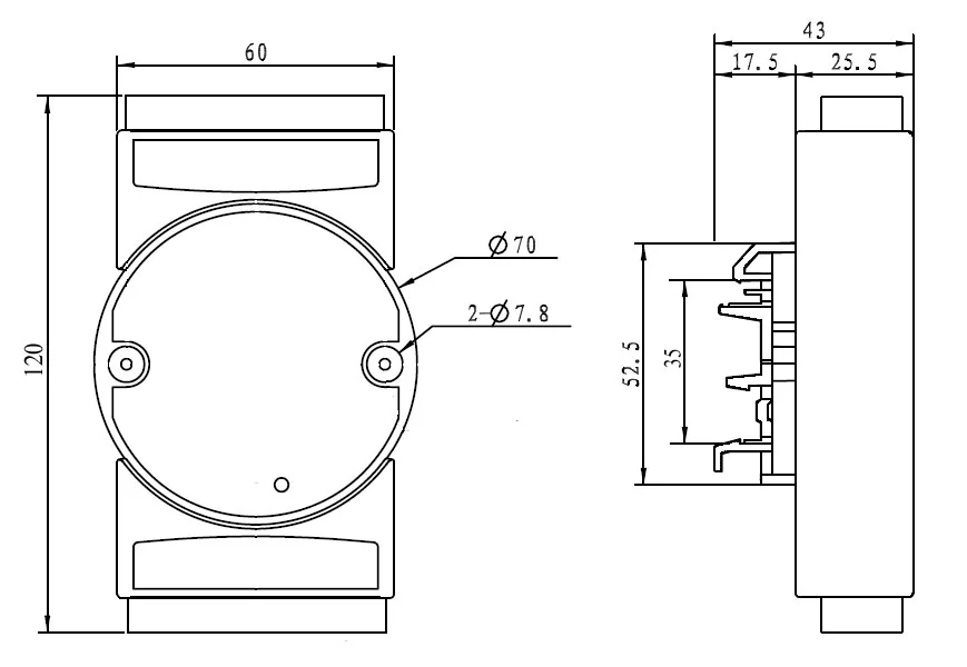 8-channel Grating Encoder Pulse Signal 16-channel DI High-speed Counter to Modbus TCP Acquisition Module