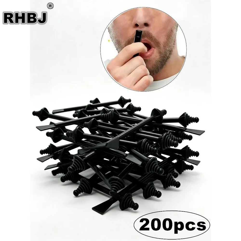 

200PCS Black color Nose Wax Sticks Painless Beeswax Nose Hair Removal Tool Safe Waxing Accessories for Easy Home Use