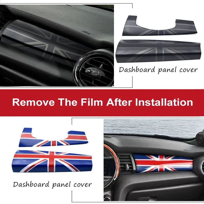 The Black Flag Car Dashboard Trim Panel Cover Sticker Case Interior For Mini Cooper S One F55 F56 F57 Car-Styling Accessories