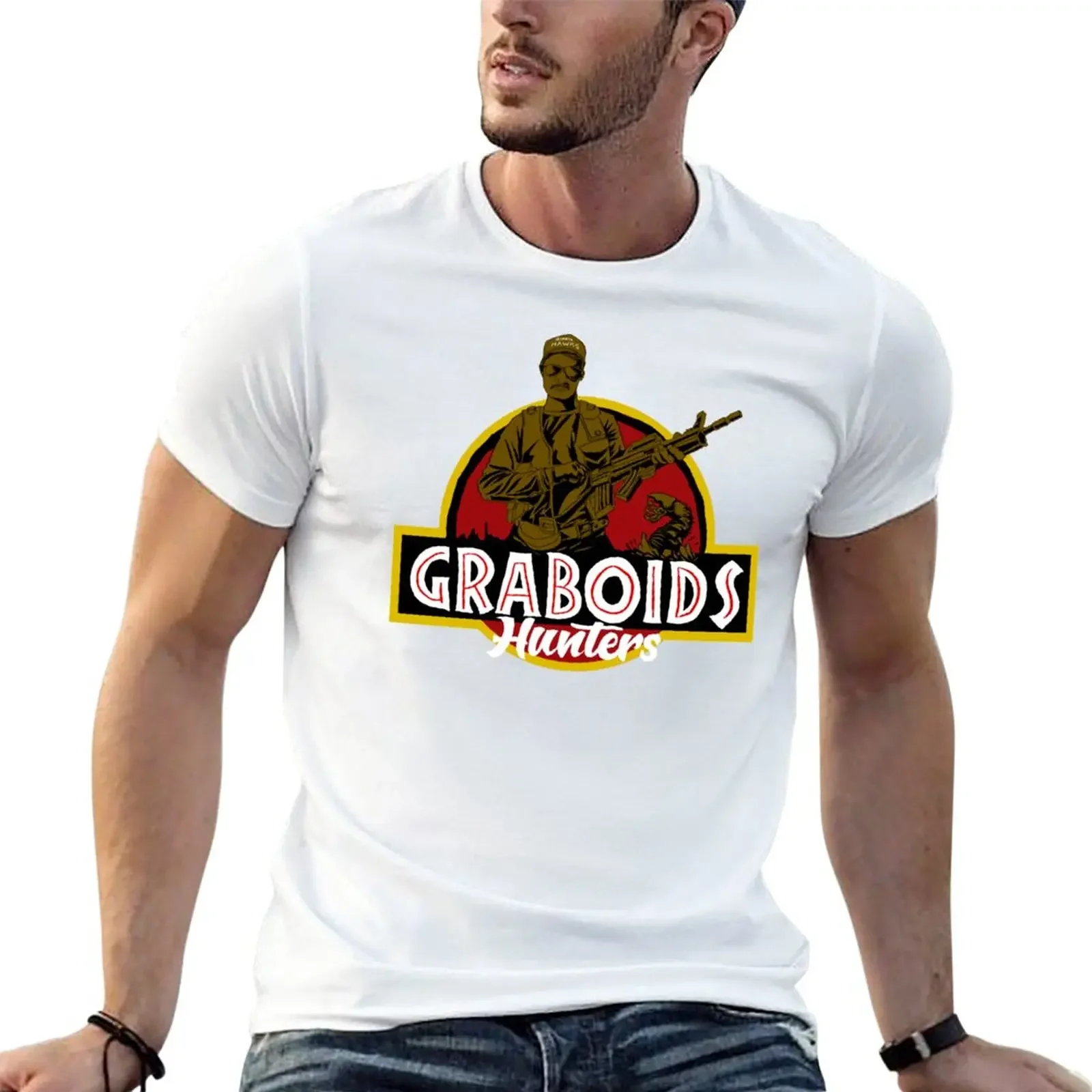 Tremors Graboids Hunters T-Shirt man clothes animal print for boys cute clothes funny for m Over men clothing funny vintage2024