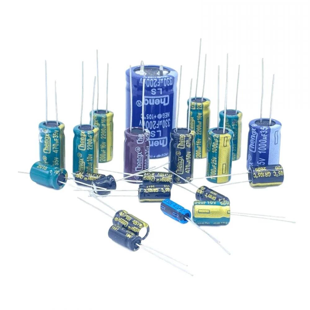 250V Aluminum capacitor 1uF 2.2uF 3.3uF 4.7uF 6.8uF 10uF 22uF 33uF 47uF 68uF 100uF 220uf