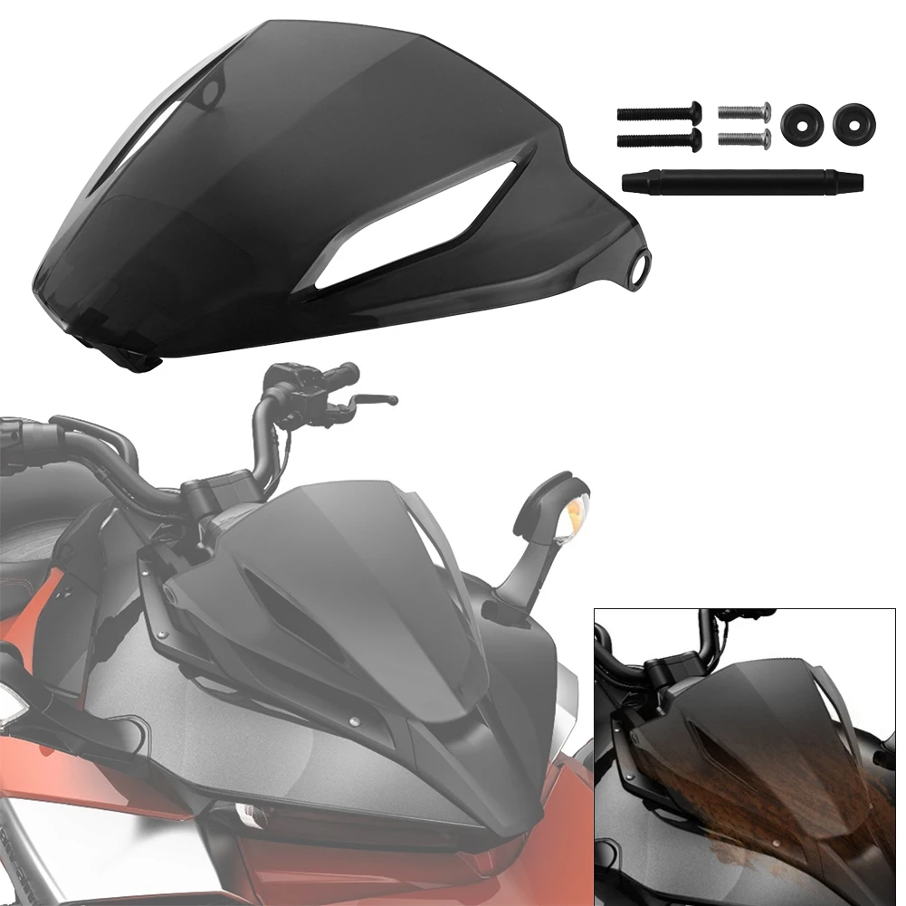 Windshield Front Windscreen Deflector For Can AM For Spyder F3 F3 S Model Years 2015 To 2023 Black ABS Replacement 219400531