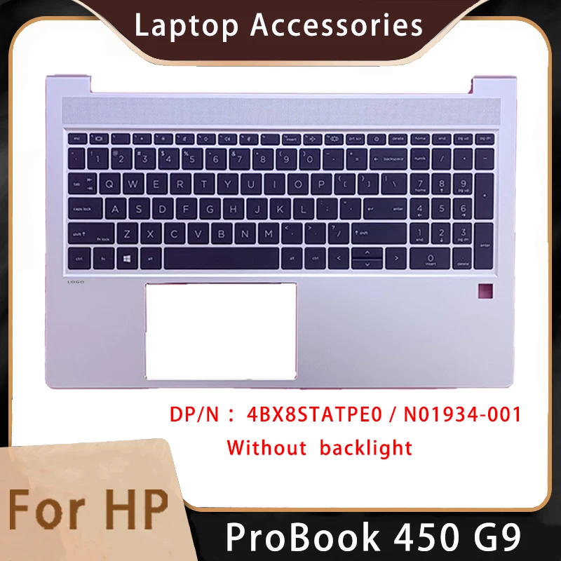 

New For HP ProBook 450 G9 ;Replacemen Laptop Accessories Palmrest/Keyboard Without Backlight 4BX8STATPE0 / N01934-001