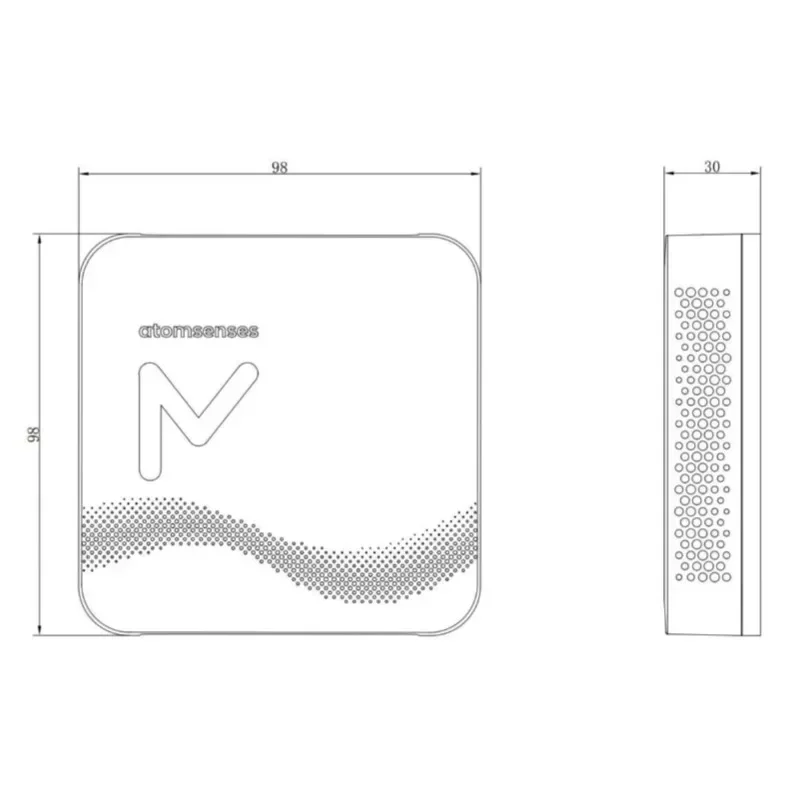 

New in stock LoRawan NO2 Sensor 3-in-1 IOT IAQ Sensor Atomsenses Indoor Air Quality Temperature Humidity NO2 Monitor Se