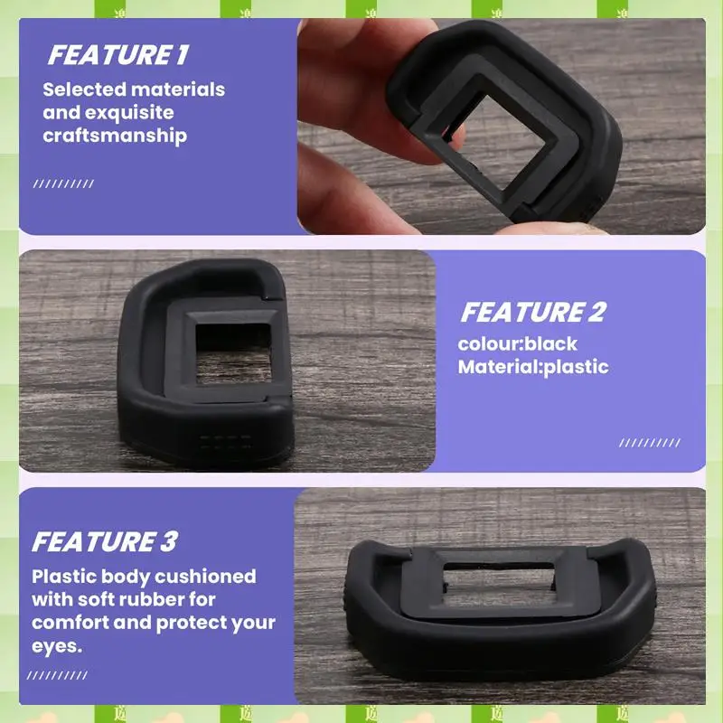 2025 Kamera Okular Augenmuschel 18 mm Eb Ersatz Sucher Schutz für Canon Eos 80D 70D 60D 77D 50D 5D 5D Mark Ii 6D 6D Mark