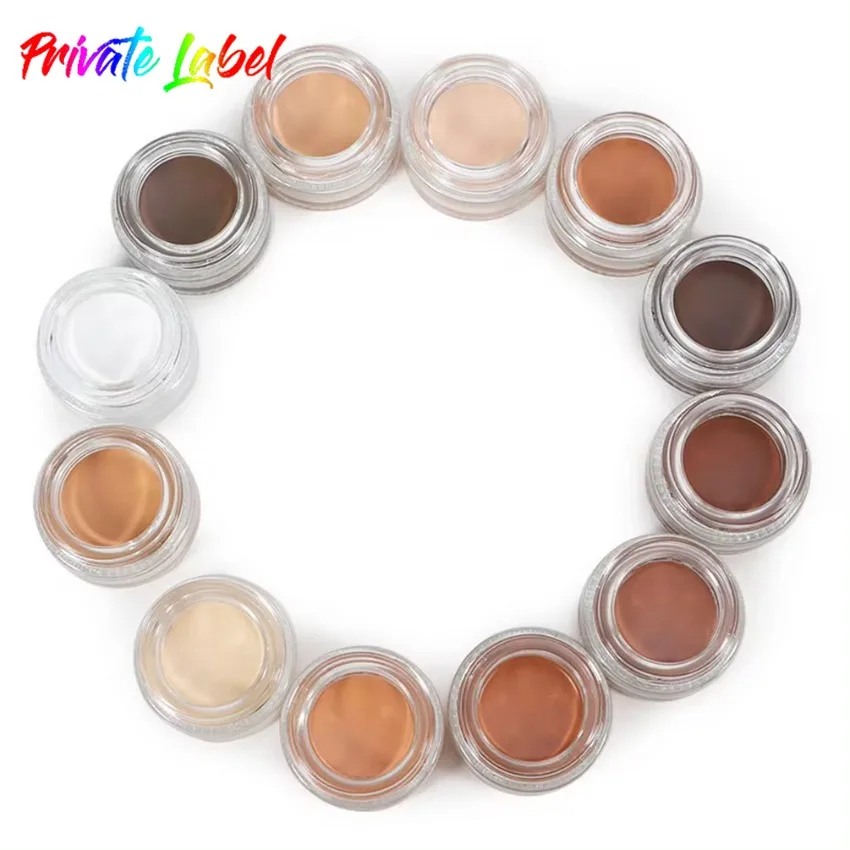 Private Label 12colors Sweatproof Concealer Cream Not Easy Smudged Full Coverage Long Lasting Covers Acne Marks Dark Circles