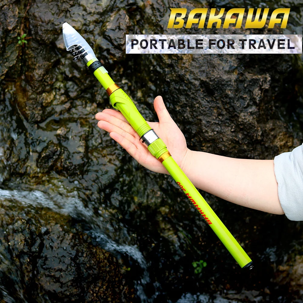 

Телескопическая удочка BAKAWA, 3 метра, спиннинговая удочка для ловли карпа, портативные рыболовные аксессуары, рыболовные товары, оборудование
