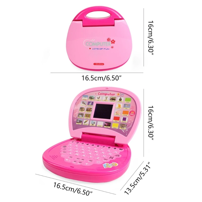 Portable Electronic Laptop Toy for Children Early Chinese&English Education Toy