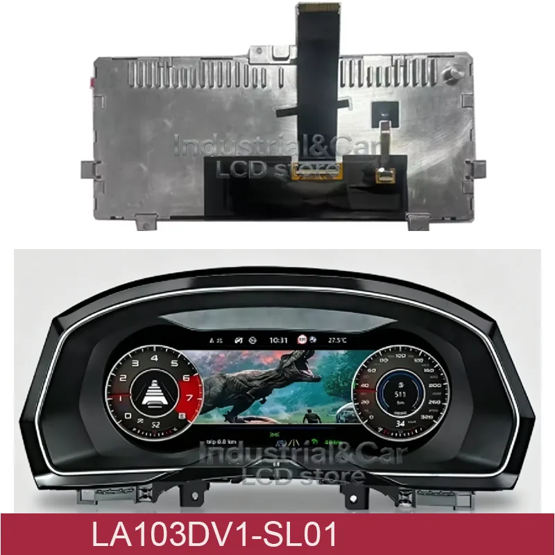 LA103DV1 (SL) (01) Original LCD Display For Volkswagen T-Roc And Skoda Kodiaq Instrument Cluster LA103DV1-SL01 Replacement