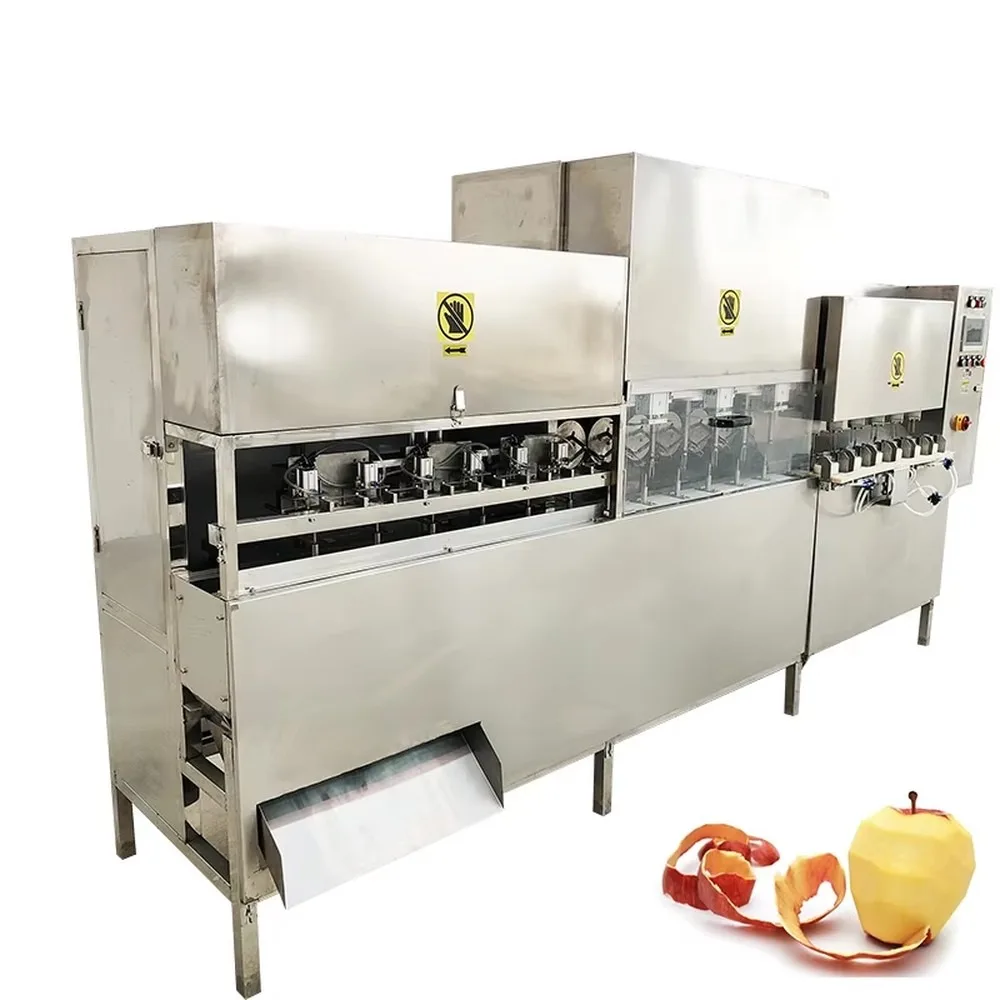 Commercial Automatic Fruit Peeling Machine High Speed Electric for Apple Orange Citrus Peeler Cutter Equipment for