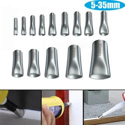 3-14Pcs Stainless Steel Caulk Nozzle Applicator Caulking Finisher Glue Silicone Sealant Finishing Tool Kitchen Sink Joint 5-35mm